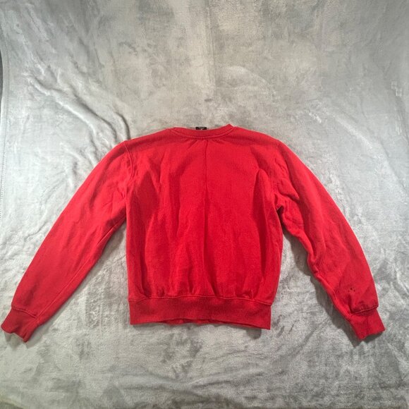 Chicago Bulls Sweatshirt Women's Small Red Crewneck NBA Cotton/Polyester Blend - Picture 2 of 9